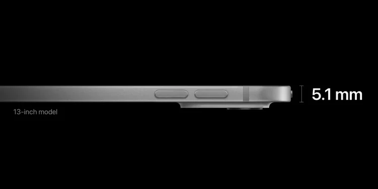 iPad Pro M4 tloušťka