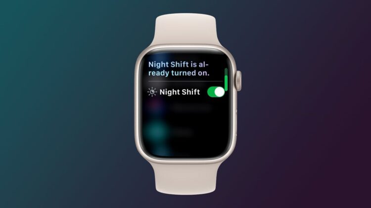 Night Shift na Apple Watch