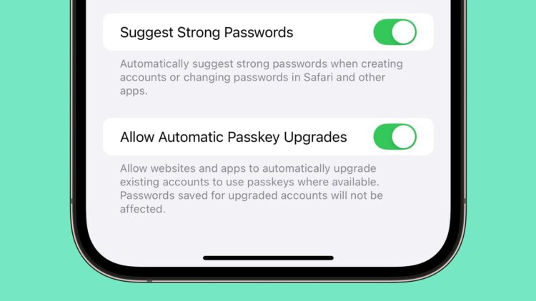 iOS 18 Passkeys