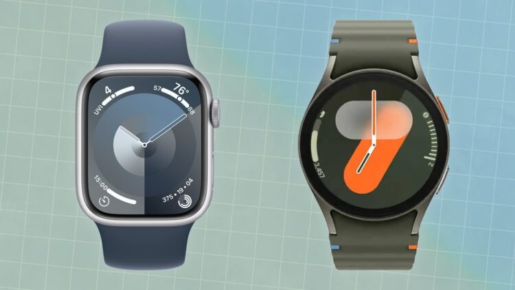 Apple Watch a Samsung Galaxy Watch srovnání