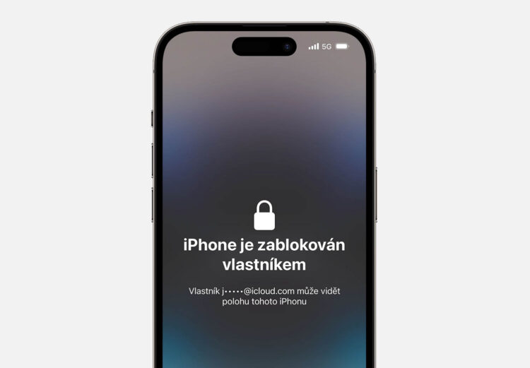 Zámek aktivace iPhone